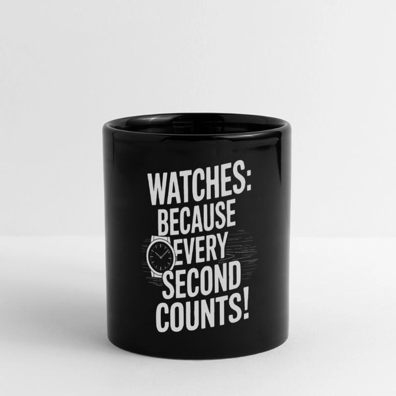 Montres : Parce que chaque seconde compte ! Mug panoramique uni
