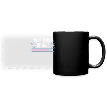 Transgender Trans LGBT Pride - Full Colour Panoramic Mug - black - Front