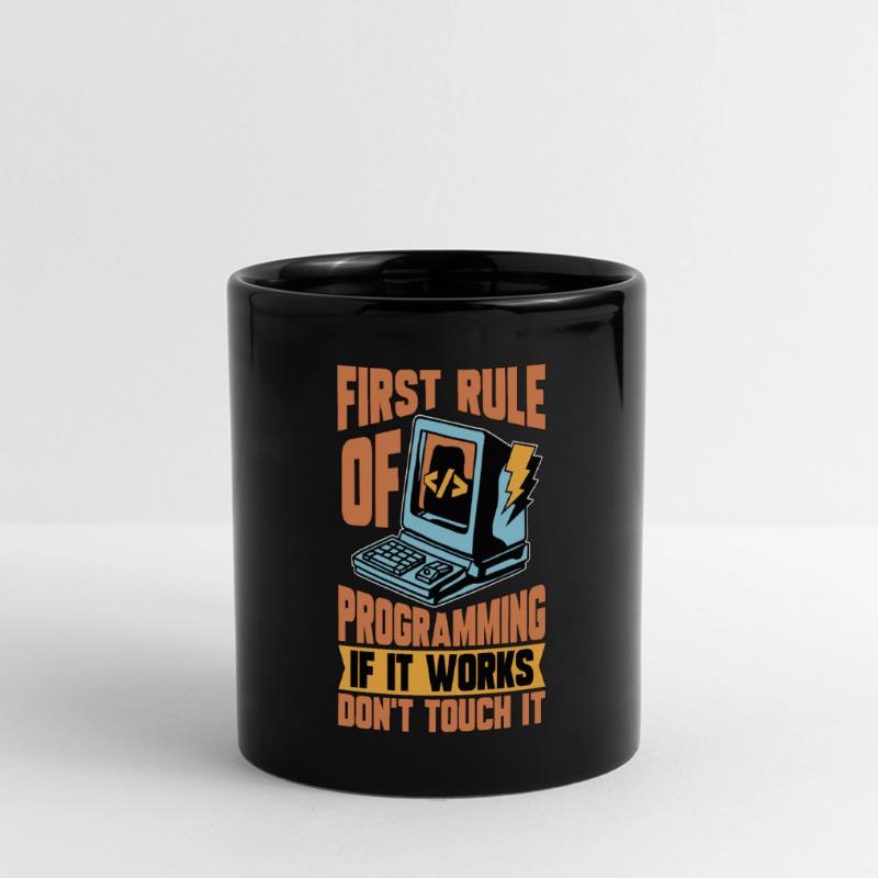 Codeur Première règle de programmation si développeur Web Mug panoramique uni