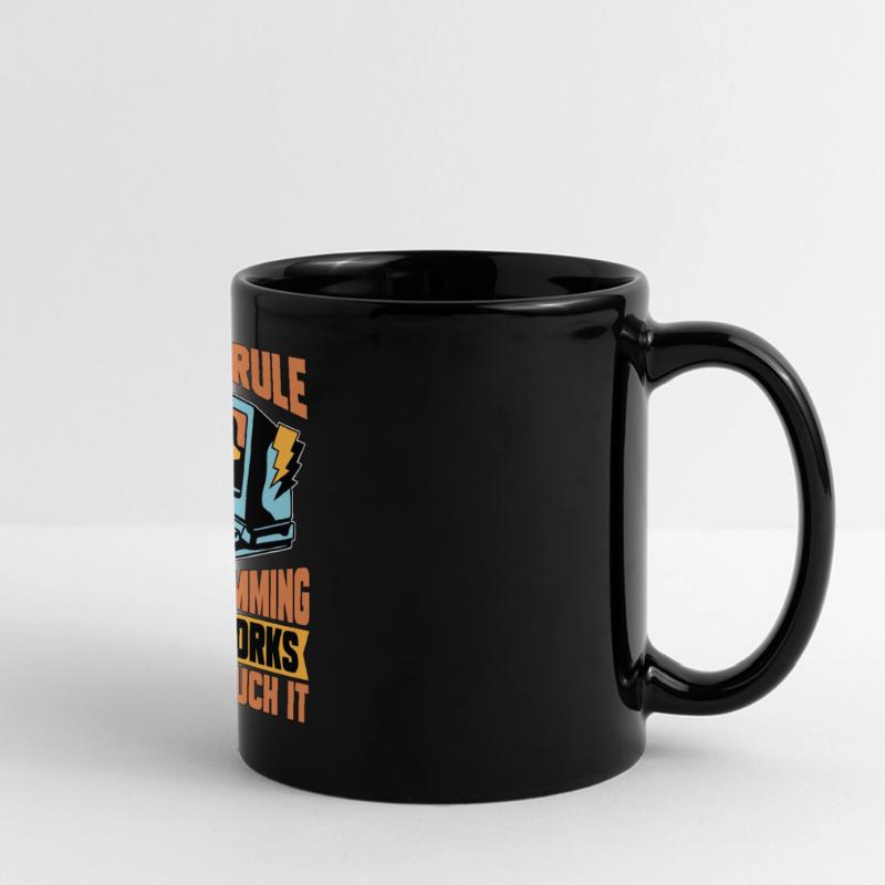 Codeur Première règle de programmation si développeur Web Mug panoramique uni