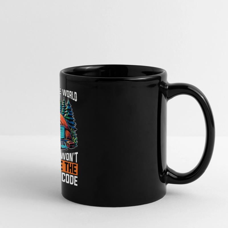 Coder I Can Fix The World Web Developer Coders Panorama-Tasse farbig