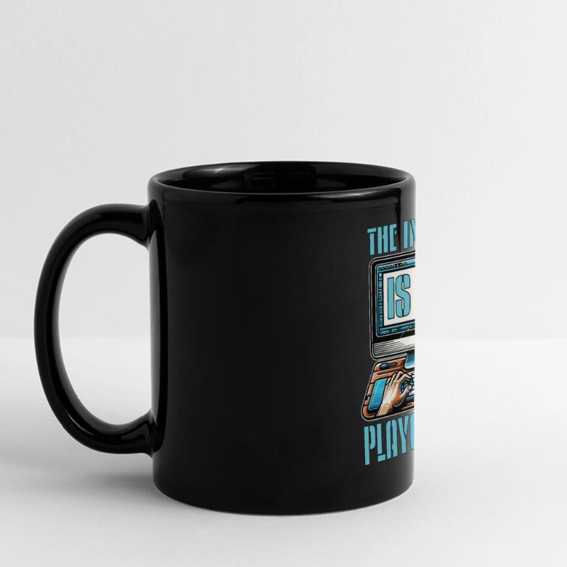 Coder The Internet Is My Playground Web Developer Panorama-Tasse farbig