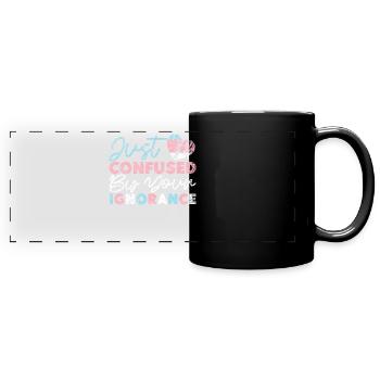 Transgender Trans LGBT Pride - Full Colour Panoramic Mug - black - Front