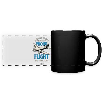 Flight Instructor A Short Story Flight Trainer - Full Colour Panoramic Mug - black - Front