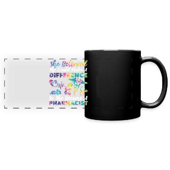 Pharmacy Tech Technician - Full Colour Panoramic Mug - black - Front