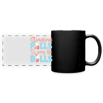 Pharmacy Tech Technician - Full Colour Panoramic Mug - black - Front