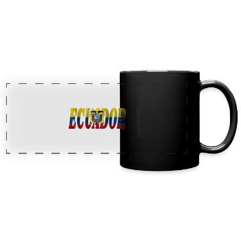 Ecuador - Full Colour Panoramic Mug - black - Front