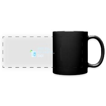 Muss Weg Digga der Gin ruft - Panorama-Tasse farbig - Schwarz - Vorne