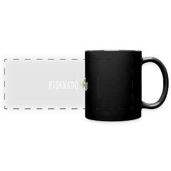 Tornado entzünden Mallorca Bier - Panorama-Tasse farbig - Schwarz - Vorne