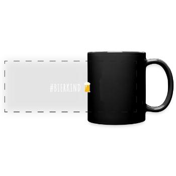 Bierkind Bier liebhaber fun - Panorama-Tasse farbig - Schwarz - Vorne