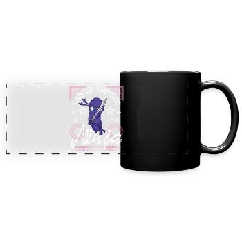 Cancer Survivor Gift - Cancer Fighting Ninja - Panorama-Tasse farbig - Schwarz - Vorne