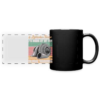V6Turbo audiophile Tuner - Dieselholics - Panorama-Tasse farbig - Schwarz - Vorne