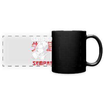 Zertifiziertes Senpai-design Für Japanische - Panorama-Tasse farbig - Schwarz - Vorne