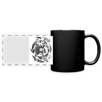Grunge Paintball - Full Colour Panoramic Mug - black - Front