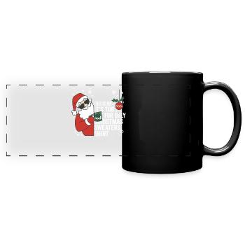 This Is My It's Too Hot For Ugly Christmas Sweater - Panorama-Tasse farbig - Schwarz - Vorne