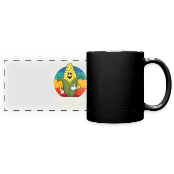 Passez une journée cornastique - Mug panoramique uni - noir - Devant