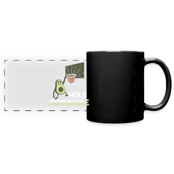 Holy Dunkamole Basketball Streetball Avocat - Mug panoramique uni - noir - Devant