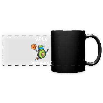 Holy Dunkamole Basketball Streetball Avocat - Mug panoramique uni - noir - Devant