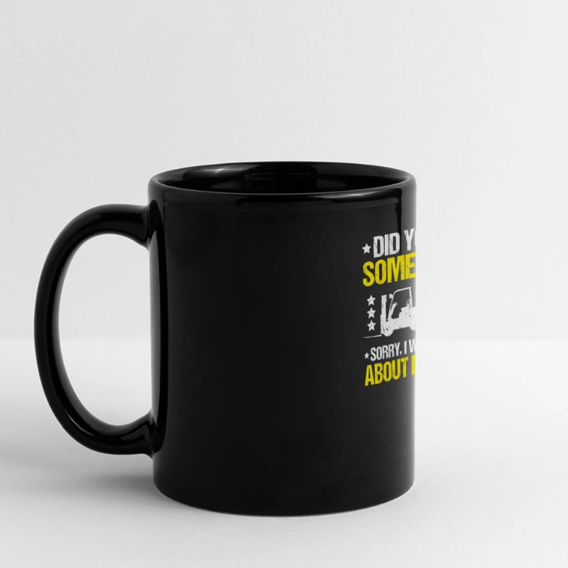 Staplerfahrer Gabelstaplerfahrer Forklift Operator Panorama-Tasse farbig