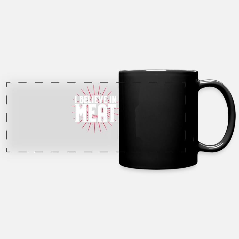 Carnivore Diät Carnivore Ernährung Carnivore Diet - Full Colour Panoramic Mug - black