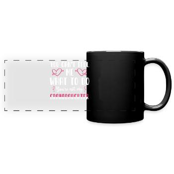 Not My Granddaughter - Full Colour Panoramic Mug - black - Front