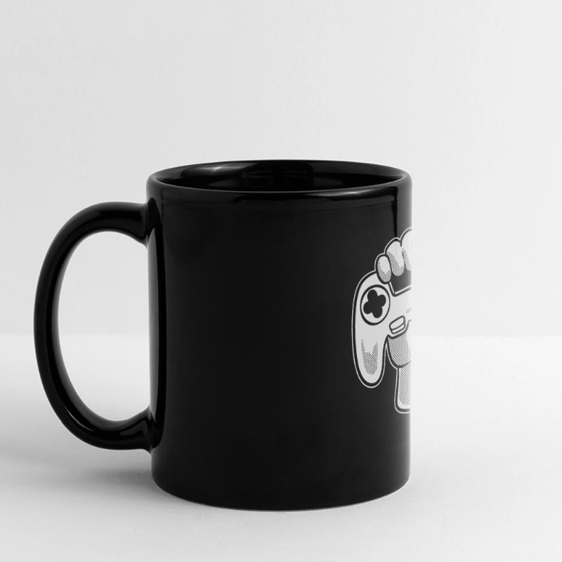 Videospiel -Controller Computerfreak Panorama-Tasse farbig