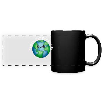 Earth Day Everyday Environmental Awareness - Full Colour Panoramic Mug - black - Front
