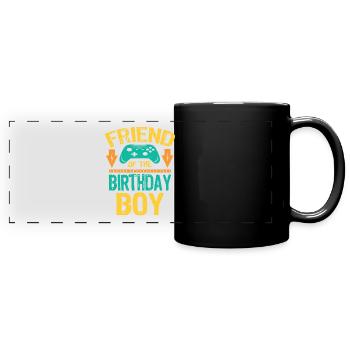 Companion Of the Birthday Boy Gaming Family gift - Panorama-Tasse farbig - Schwarz - Vorne