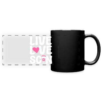 Live Love Scan Medizinischer Sonograph - Panorama-Tasse farbig - Schwarz - Vorne