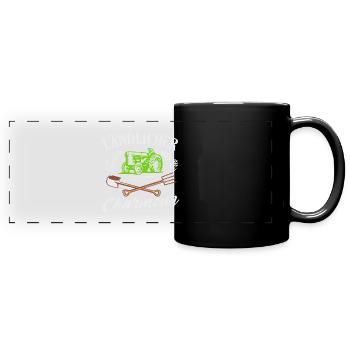 Nachwuchs Landwirt Ländlicher Charmeur Bauern - Panorama-Tasse farbig - Schwarz - Vorne