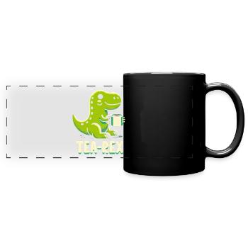 TEA-REX - Thé de dinosaure - Mug panoramique uni - noir - Devant