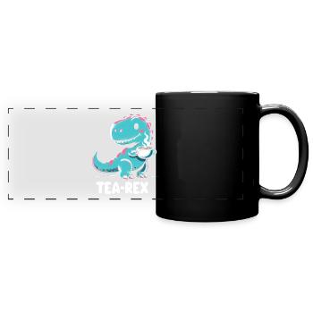 TEA-REX - Thé de dinosaure - Mug panoramique uni - noir - Devant