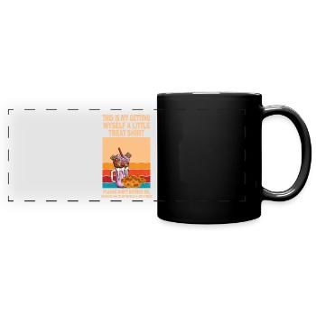 Cremiges Eisbecher-Dessert Stört mich nicht - Panorama-Tasse farbig - Schwarz - Vorne