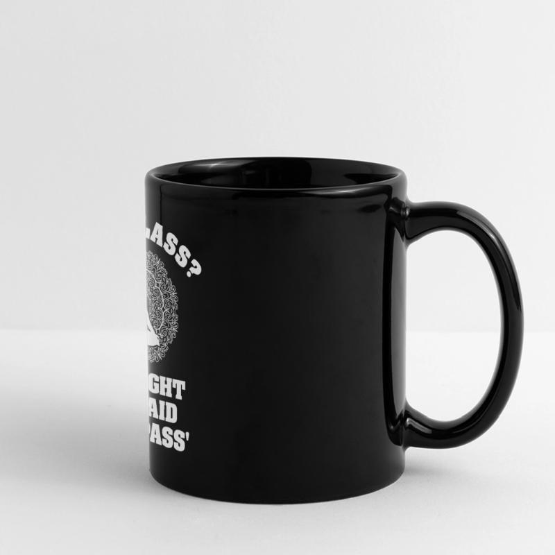 Yogastunde oder Ziegenpass Panorama-Tasse farbig