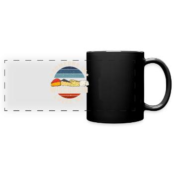 Jemand in Wisconsin liebt mich - Panorama-Tasse farbig - Schwarz - Vorne