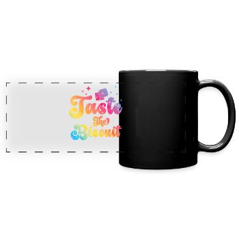Taste The Biscuit Taste The Goodness - Full Colour Panoramic Mug - black - Front