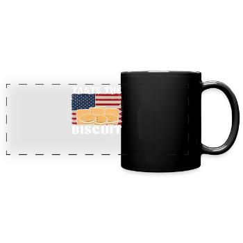 Taste The Biscuit Taste The Goodness - Full Colour Panoramic Mug - black - Front