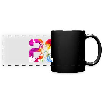 NUMBER 21 HOCKEY 21ST BIRTHDAY - Full Colour Panoramic Mug - black - Front