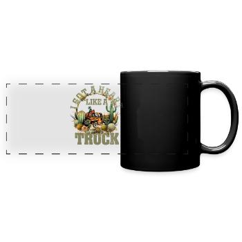 I Got A Heart Like A Truck - Full Colour Panoramic Mug - black - Front