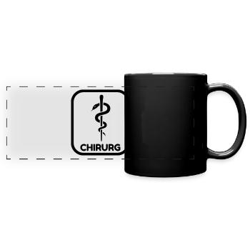 Doctor Arzt Surgeon Chirurg Surgery Chirurgie - Full Colour Panoramic Mug - black - Front