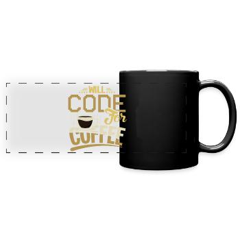 Software Engineering EDP Software Developer - Full Colour Panoramic Mug - black - Front