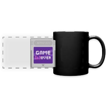 RETRO BOY Game Lover - Mug panoramique uni - noir - Devant