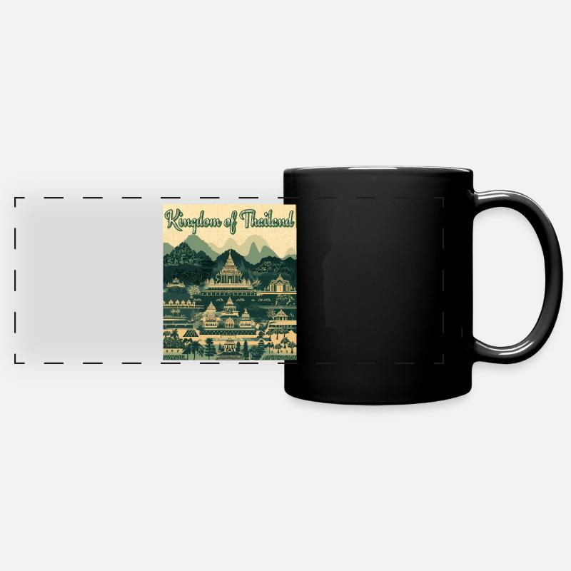 Thailand Dreams – Cool Gift Idea! - Full Colour Panoramic Mug - black