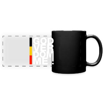 Godverdomme ! - Mug panoramique uni - noir - Devant