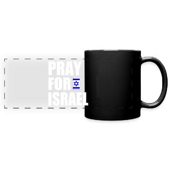 Pray for israel - Full Colour Panoramic Mug - black - Front