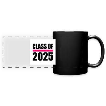 Class of 2025 - Mug panoramique uni - noir - Devant