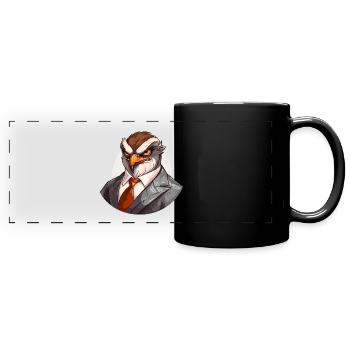 Hawk mafia - Full Colour Panoramic Mug - black - Front