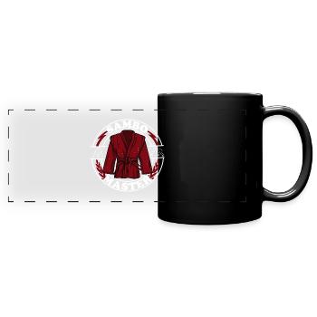 Sambo Russian martial artists Kimono wrestling - Full Colour Panoramic Mug - black - Front