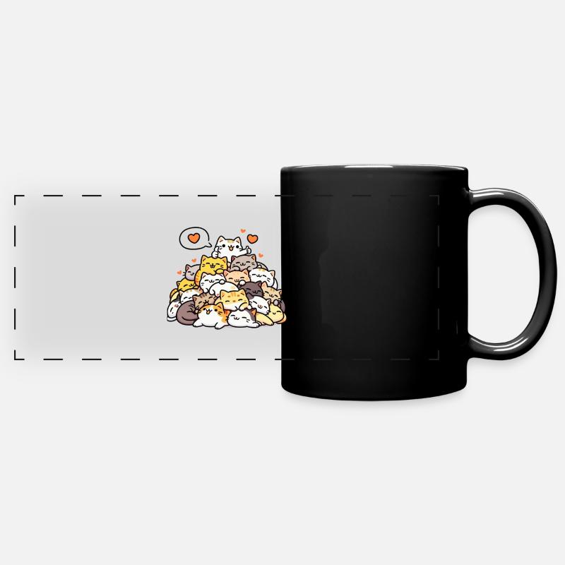 "Cuddle Puddle" Mug - Mug panoramique uni - noir