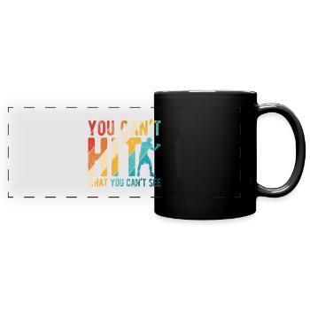 Boxsport Boxing - Panorama-Tasse farbig - Schwarz - Vorne